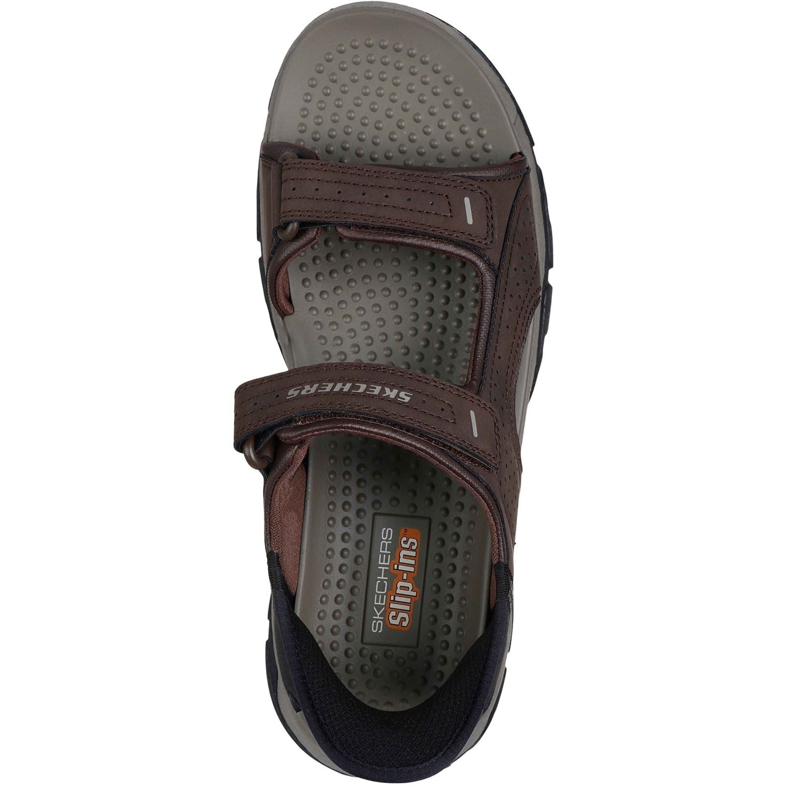 Skechers Tresmen - Reece Sandales En Chocolat Pour Hommes En Polyuréthane