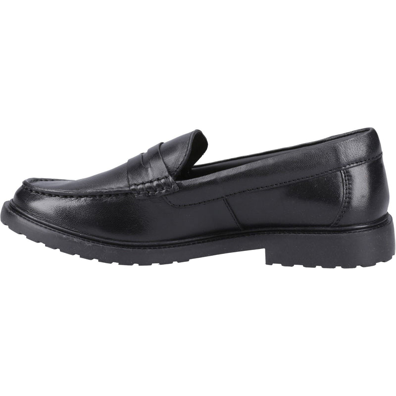 Hush Puppies Verity Slip On Mocassins Noirs En Cuir Pour Femmes