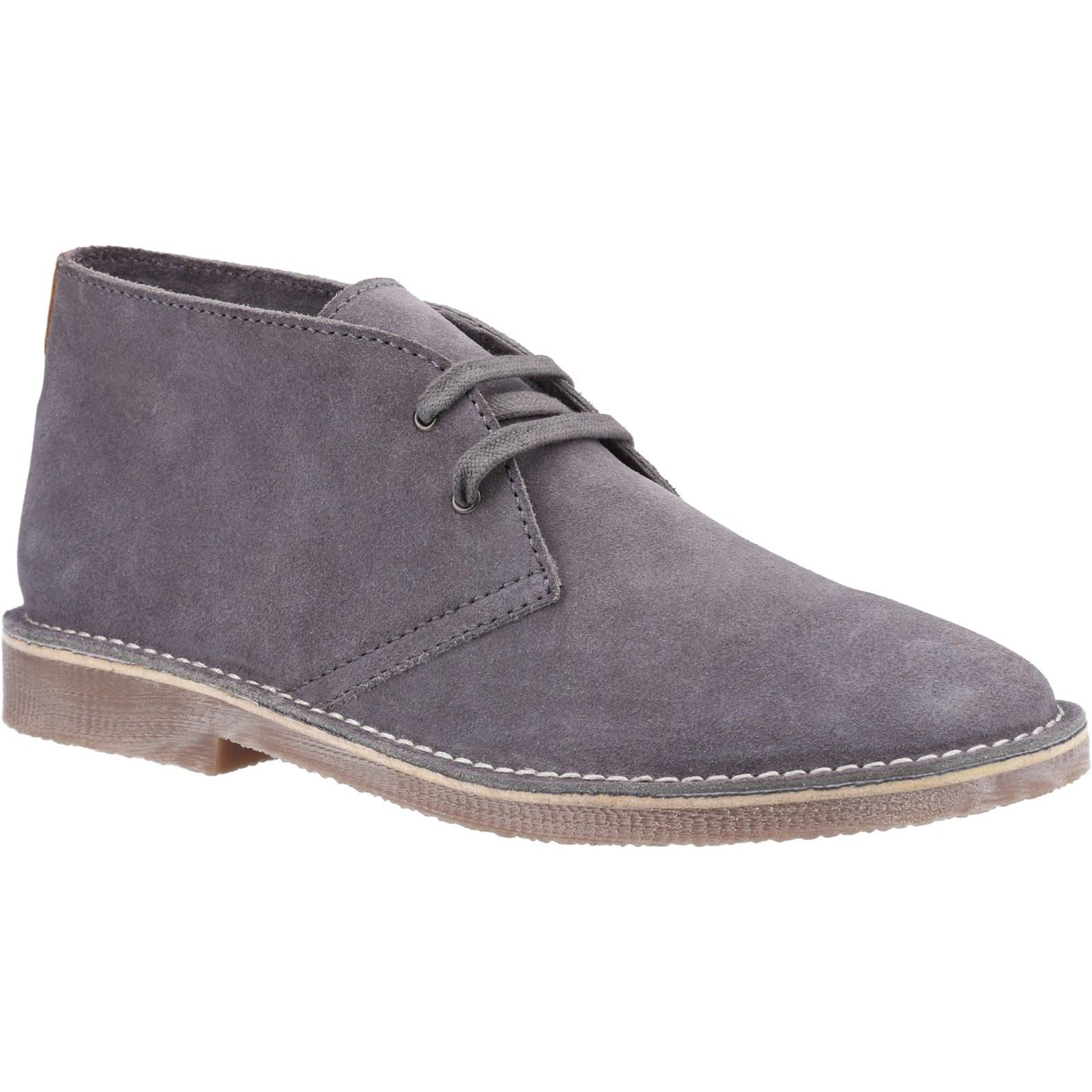 Hush Puppies Samuel Bottes En Daim Gris Pour Homme