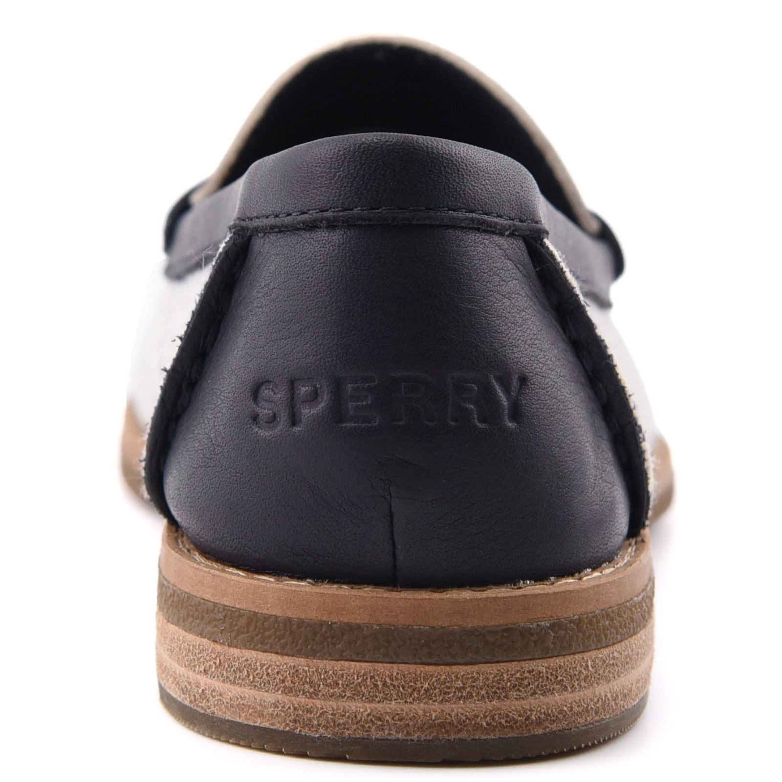 Sperry Port Driving Mocassins Femme Blanc/Marin En Textile