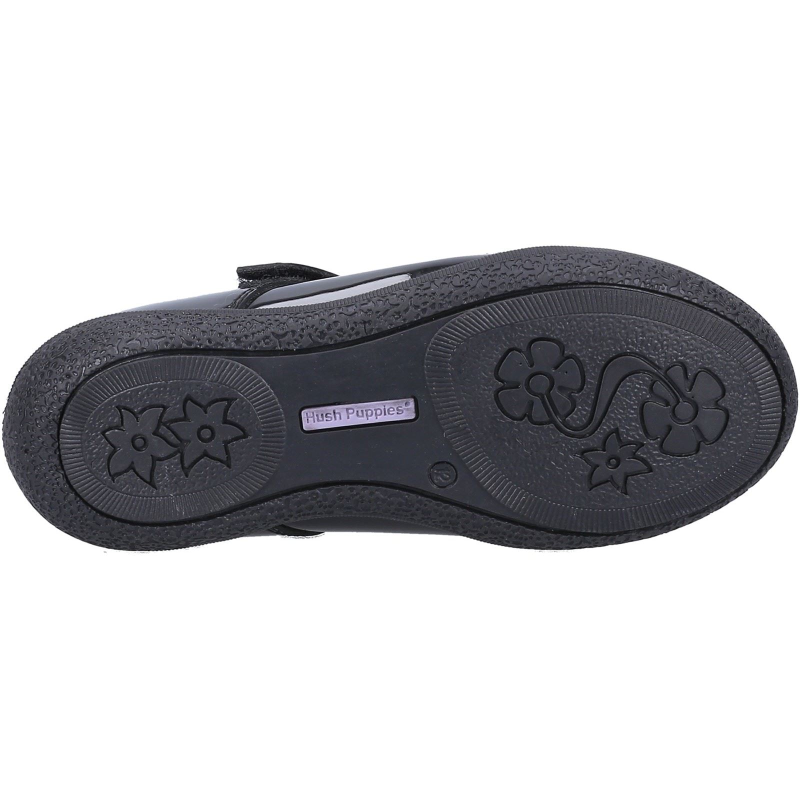 Hush Puppies ROSANNA PATENT JUNIOR Chaussures Noires Pour Filles En Cuir