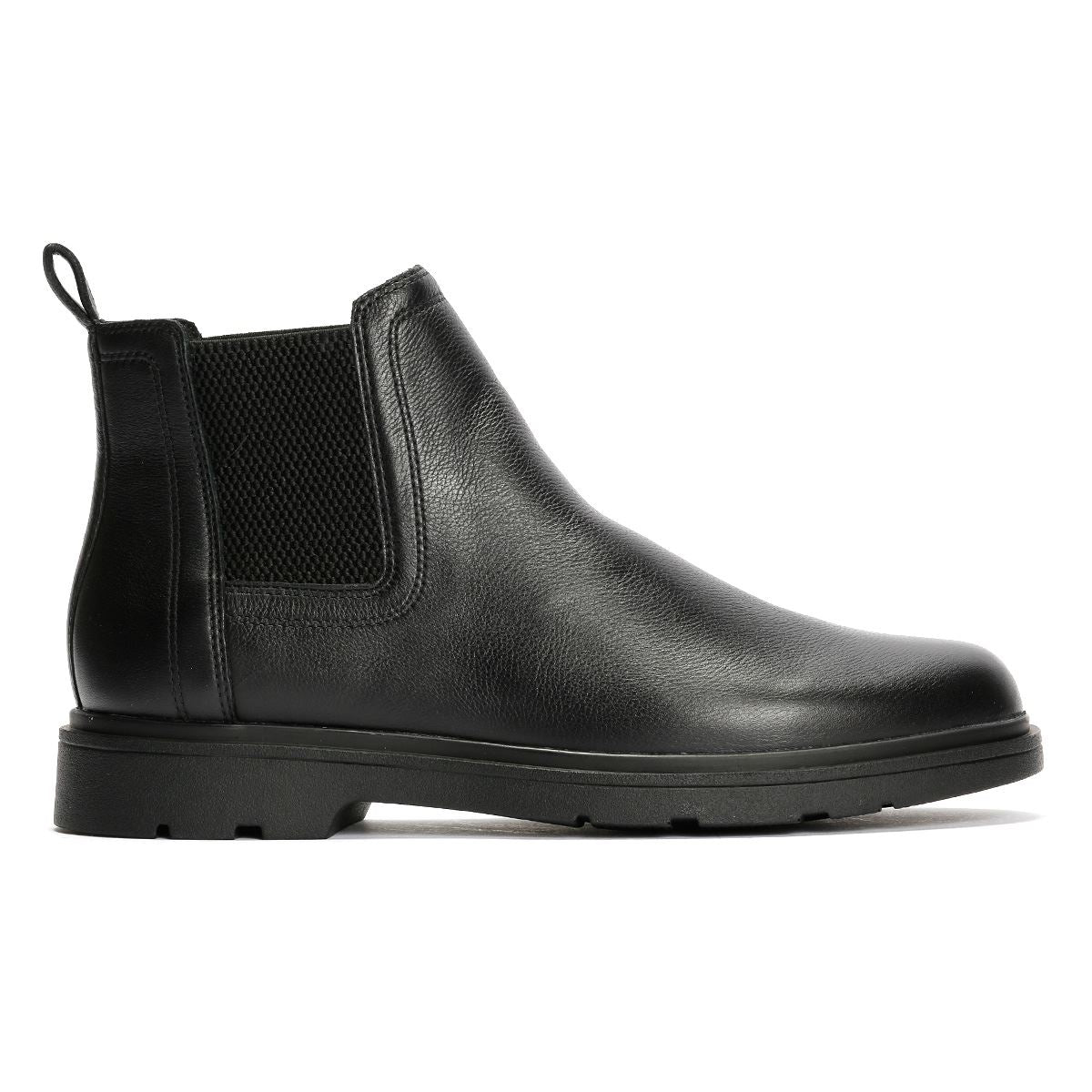 Geox Spherica EC1 C Tumble Bottes Noires En Cuir Pour Hommes