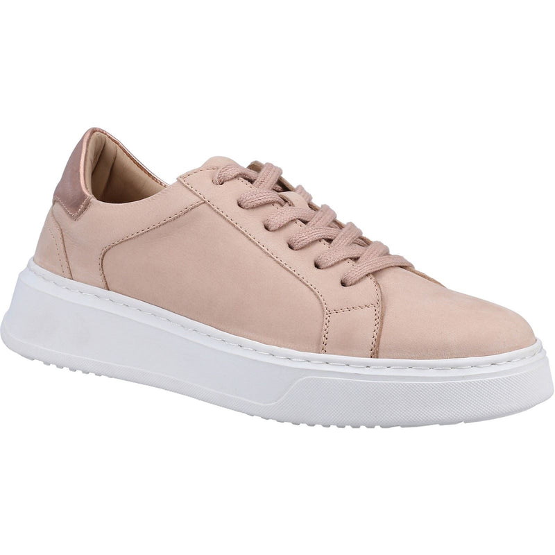 Hush Puppies Camille Baskets En Cuir Rose Pour Femme