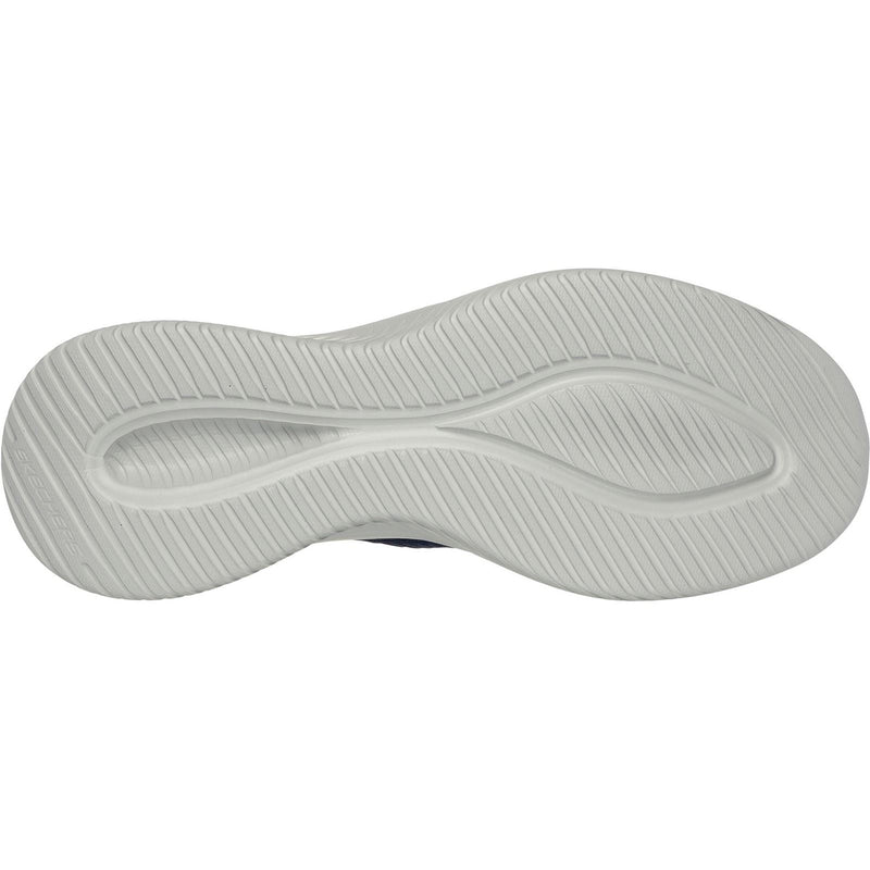Skechers Ultra Flex 3.0 Smooth Step Baskets Homme En Toile Bleu Marine