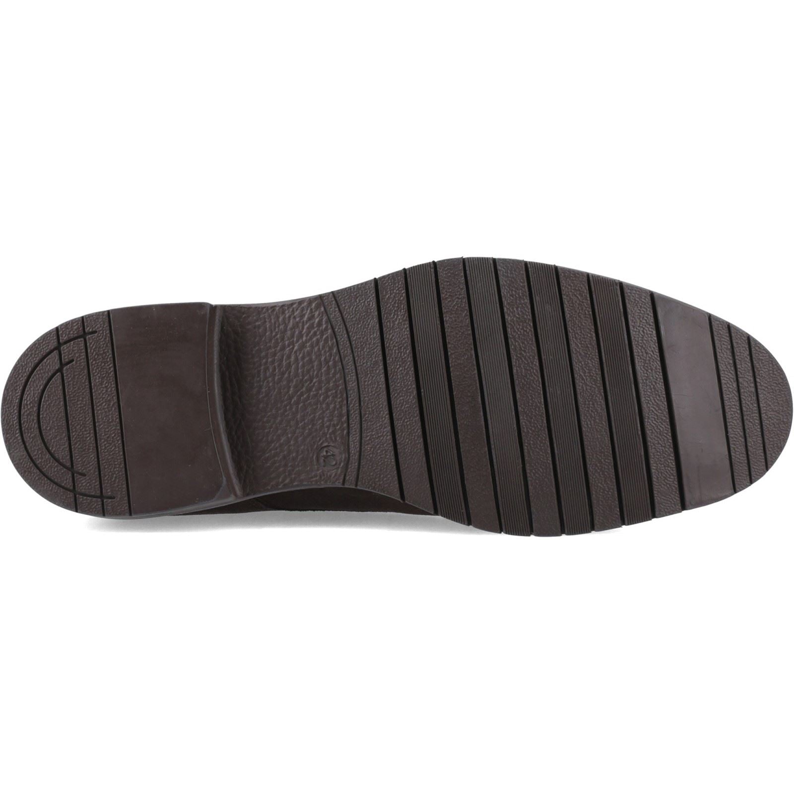 Hush Puppies Sterling Suede Shoe Chaussures En Cuir Pour Hommes En Chocolat À Lacets