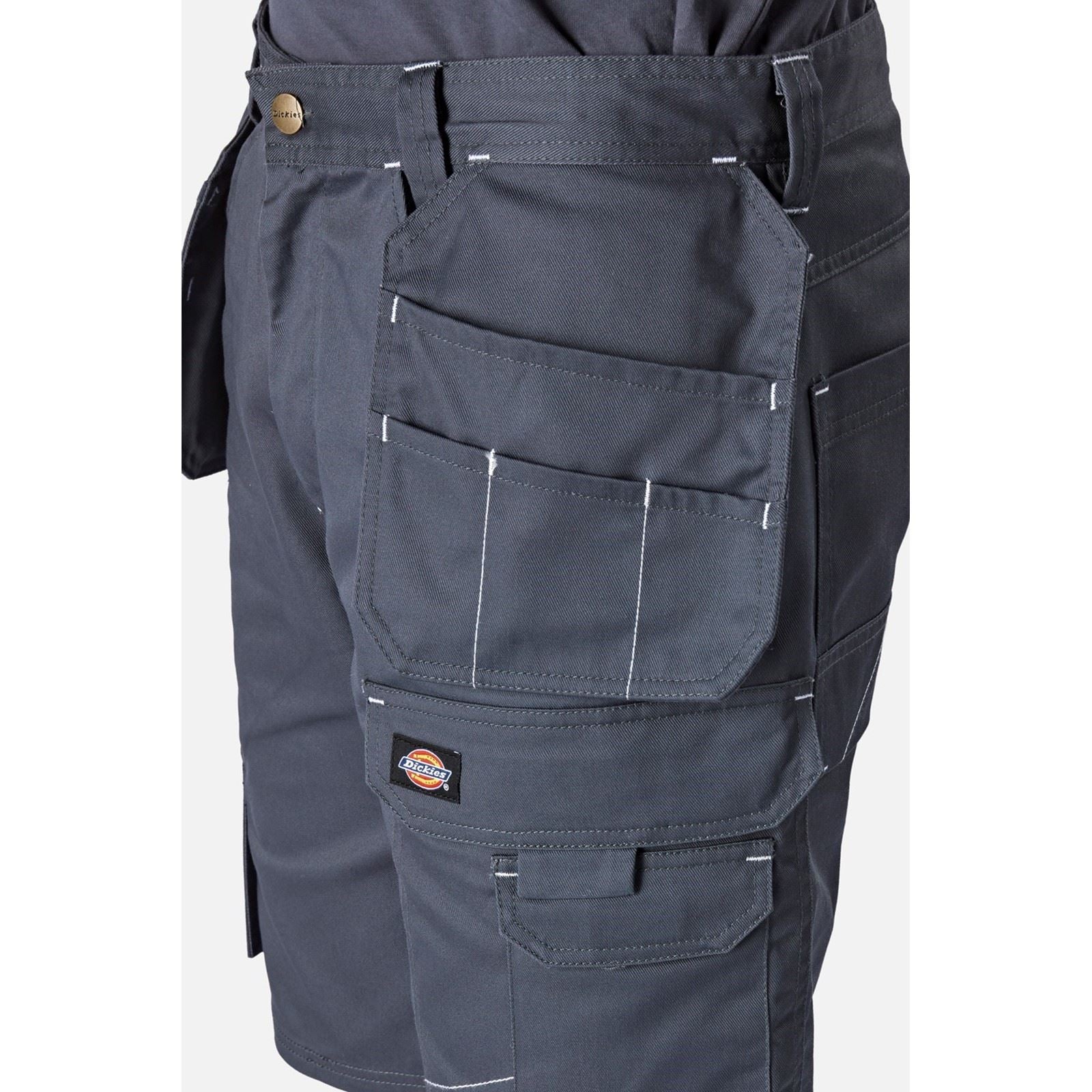 Dickies Redhawk Pro Work Shorts De Travail Gris Pour Hommes En Polyester