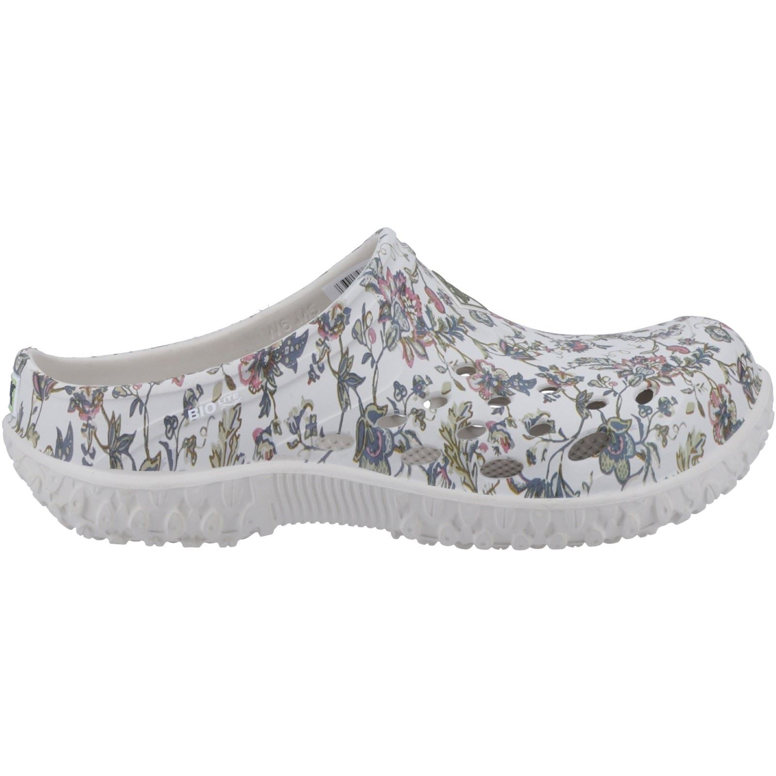 Muck Boots Muckster Lite Sabots À Imprimé Floral Gris Clair