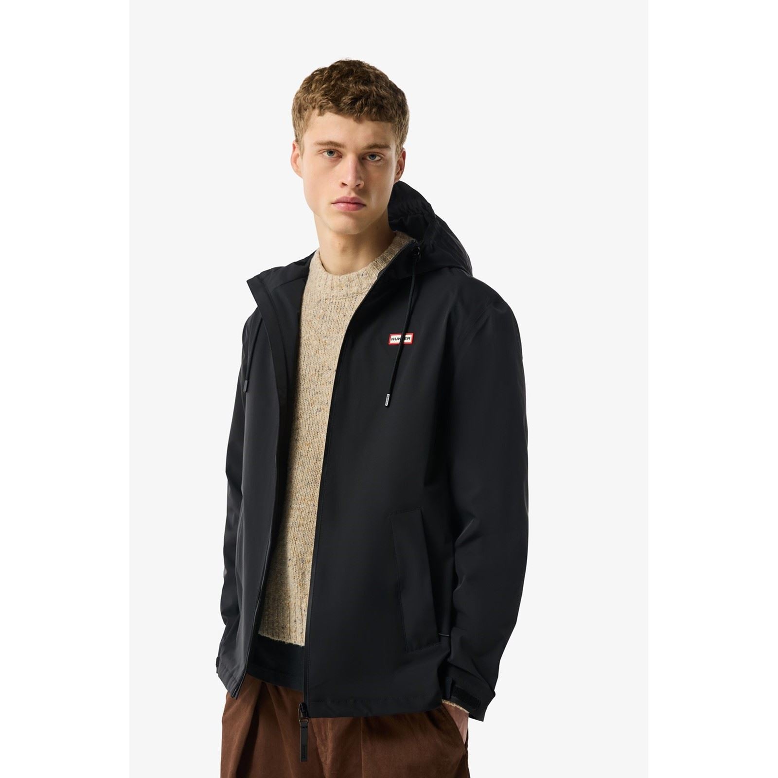 Hunter Original Mens Waterproof Veste De Pluie Noire Pour Hommes