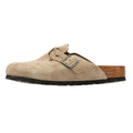 Birkenstock Boston Braided Sabots Beige Pour Femmes En Suède