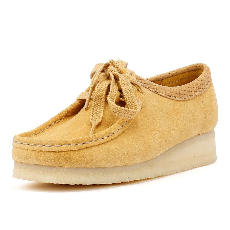 Clarks Originals Wallabee Chaussures Marron Pour Femme En Suède
