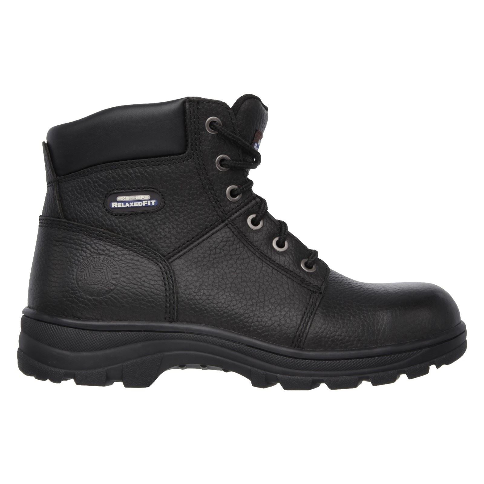 Skechers Workwear Workshire Bottes De Sécurité En Cuir Pour Hommes Noires