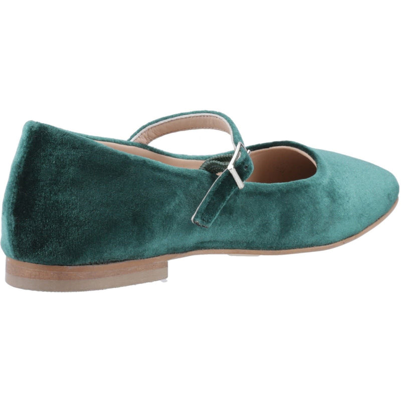 Hush Puppies Pasha Chaussures En Velours Pour Femmes Jade