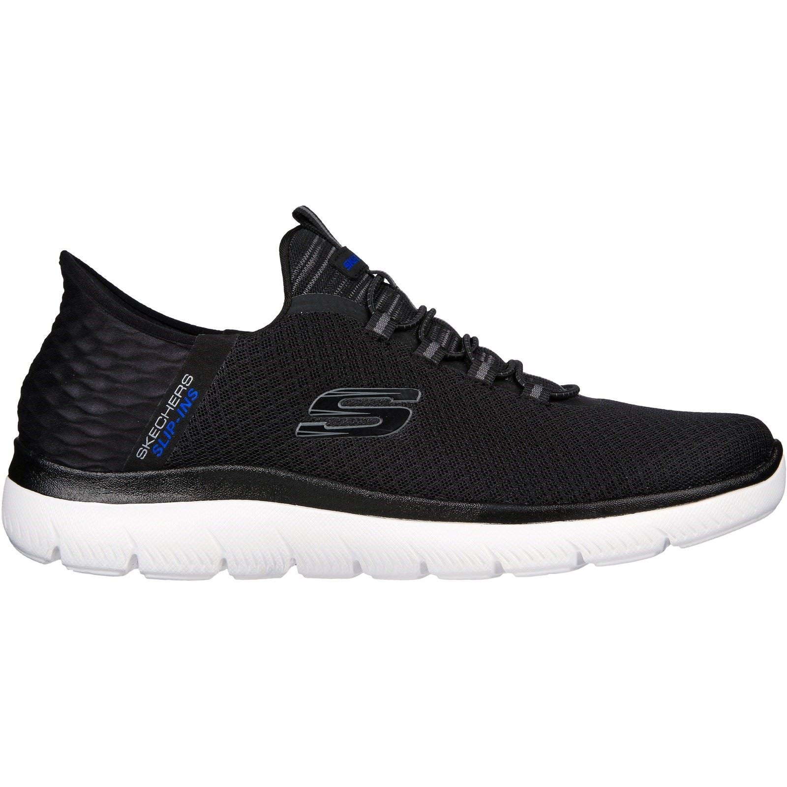Skechers Summits - High Range Baskets Noires Pour Hommes En Polyester