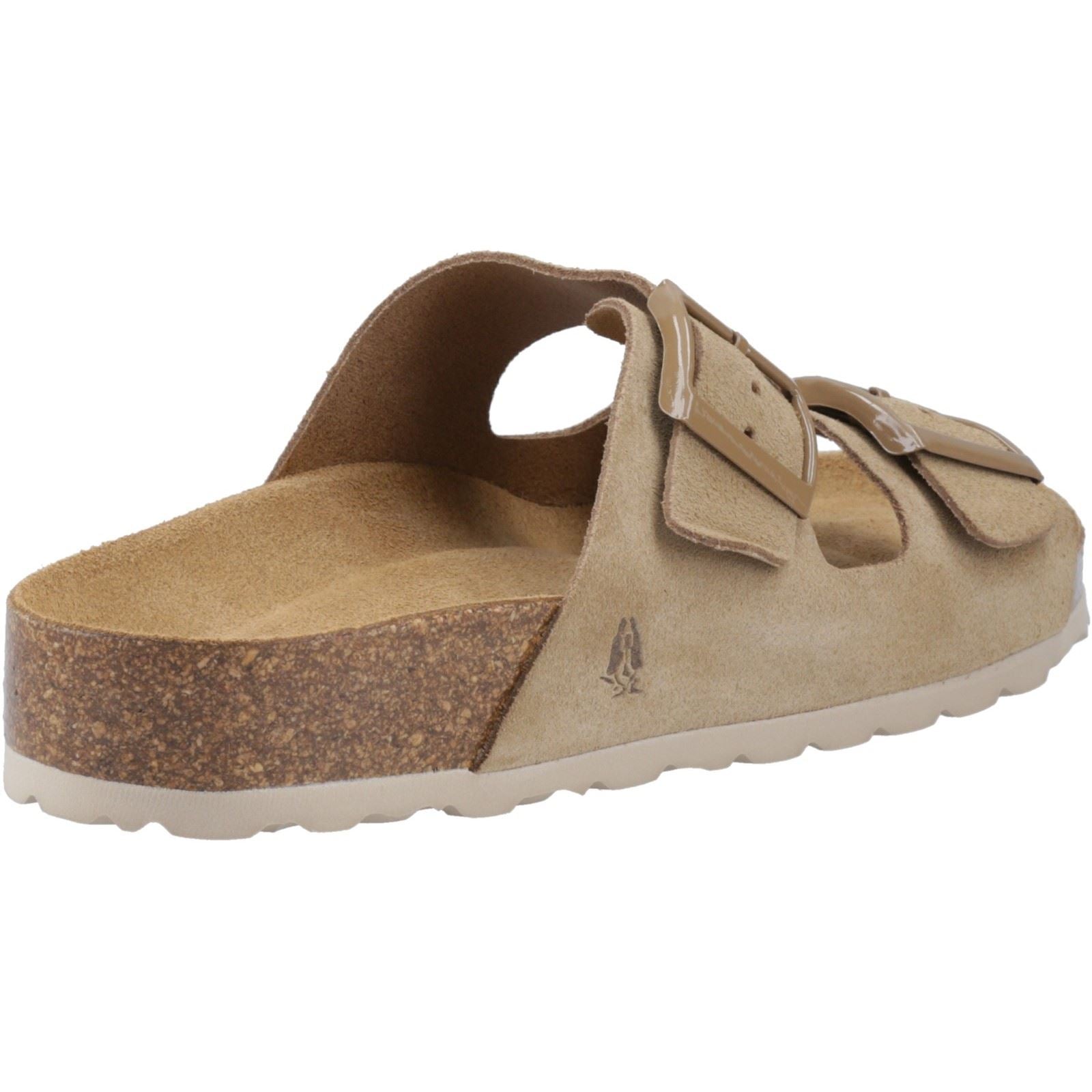 Hush Puppies Brixley Mule Sandales Taupe Pour Femmes Suede