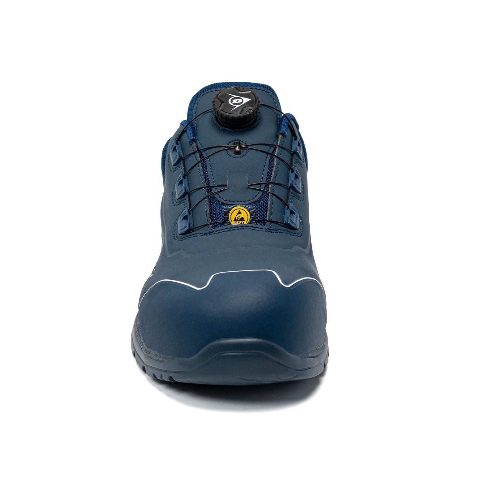 Dunlop Matt Baskets De Sécurité Pour Hommes En Microfibre Bleu Marine/Blanc