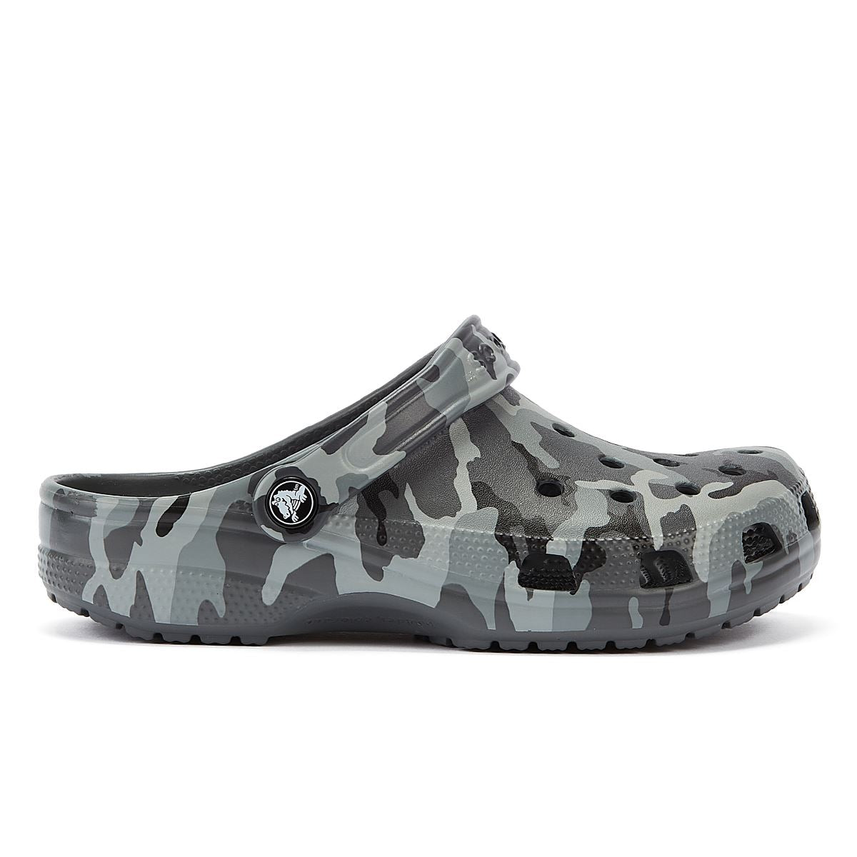 Sandale Crocs Classic imprimé camouflage gris