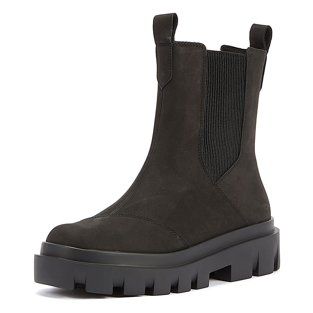 TOMS Bottes Noires En Cuir Pour Femme De La Marque Rowan.