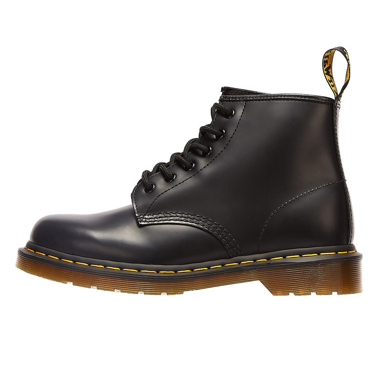 Dr. Martens 101 Bottes En Cuir Lisse Noir