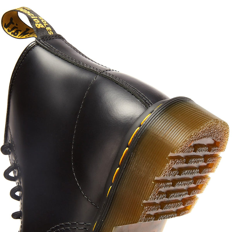 Dr. Martens 101 Bottes En Cuir Lisse Noir