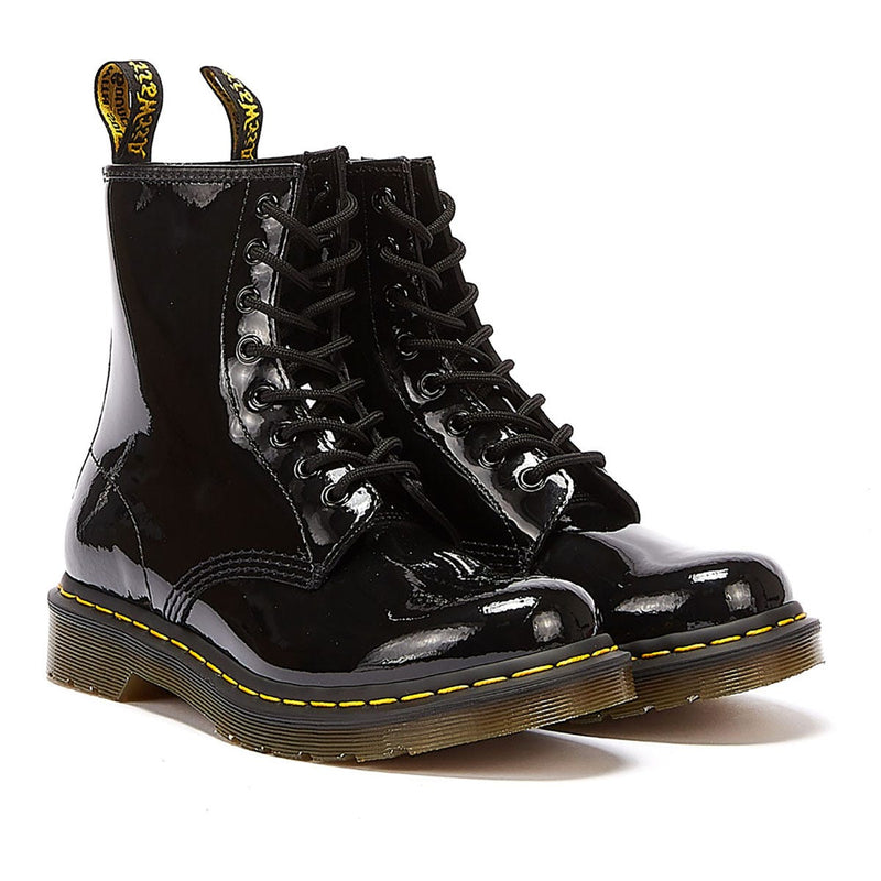 Dr. Martens 1460 Patent Lamper Femme Noir Bottes