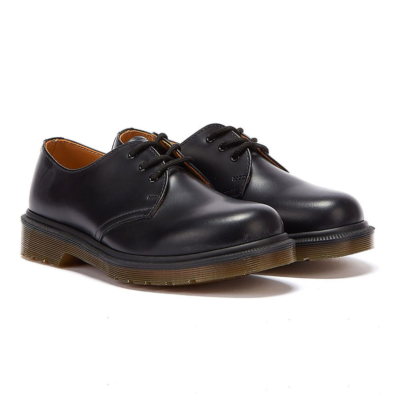Dr. Martens 1461 Femmes Chaussures intelligentes en cuir lisse noir