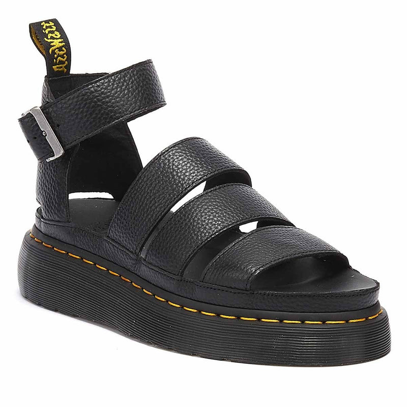 Dr. Martens Clarissa II Quad Femme Noires Platform Sandales