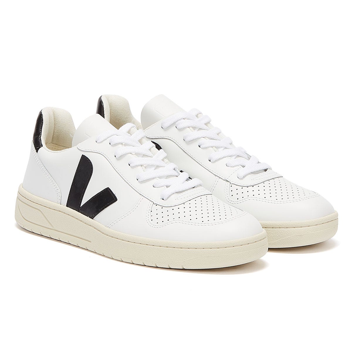 Veja V-10 Baskets Extra Blanc / Noir Pour Femmes