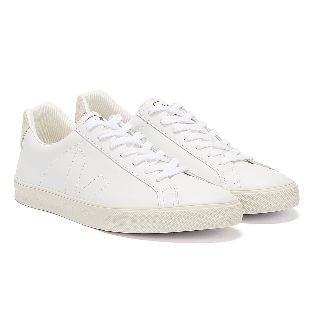 Veja Esplar Cuir Baskets Extra Blanches Pour Femme