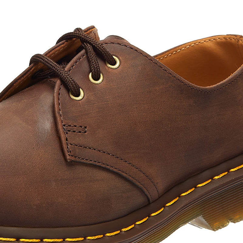 Dr. Martens 1461 Crazy Horse Homme Gaucho Chaussures en cuir marron