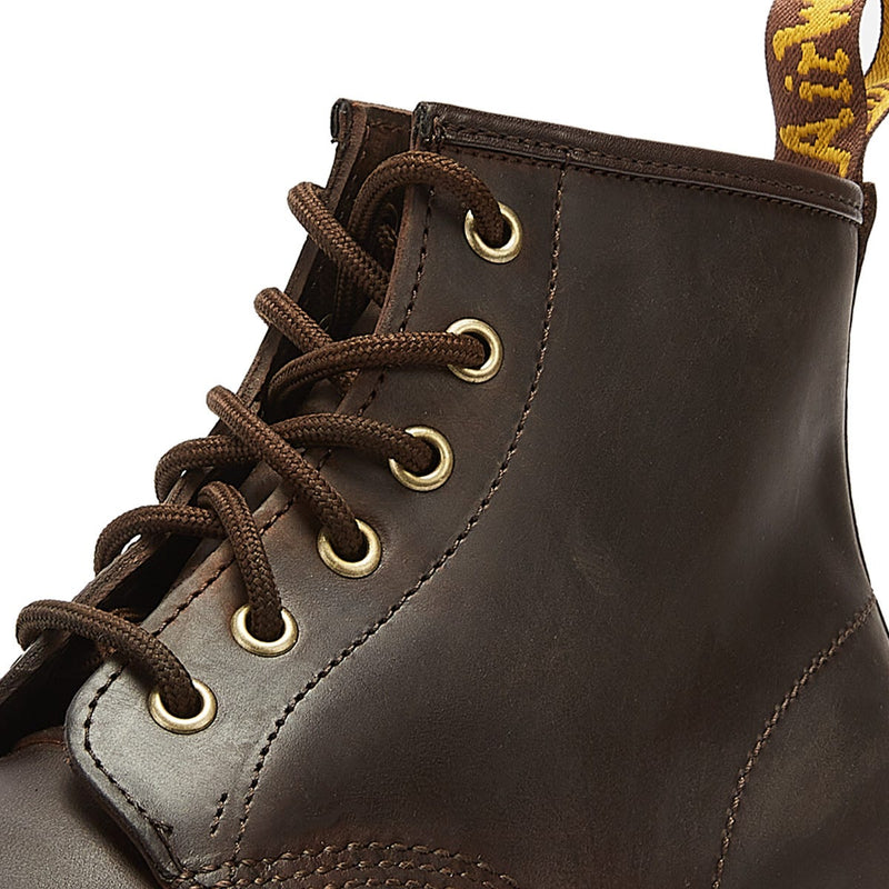 Dr. Martens 101 YS Crazy Horse Bottes marron foncé