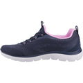 Skechers Summits New Nature Sneakers Femme En Textile Bleu Marine/Rose