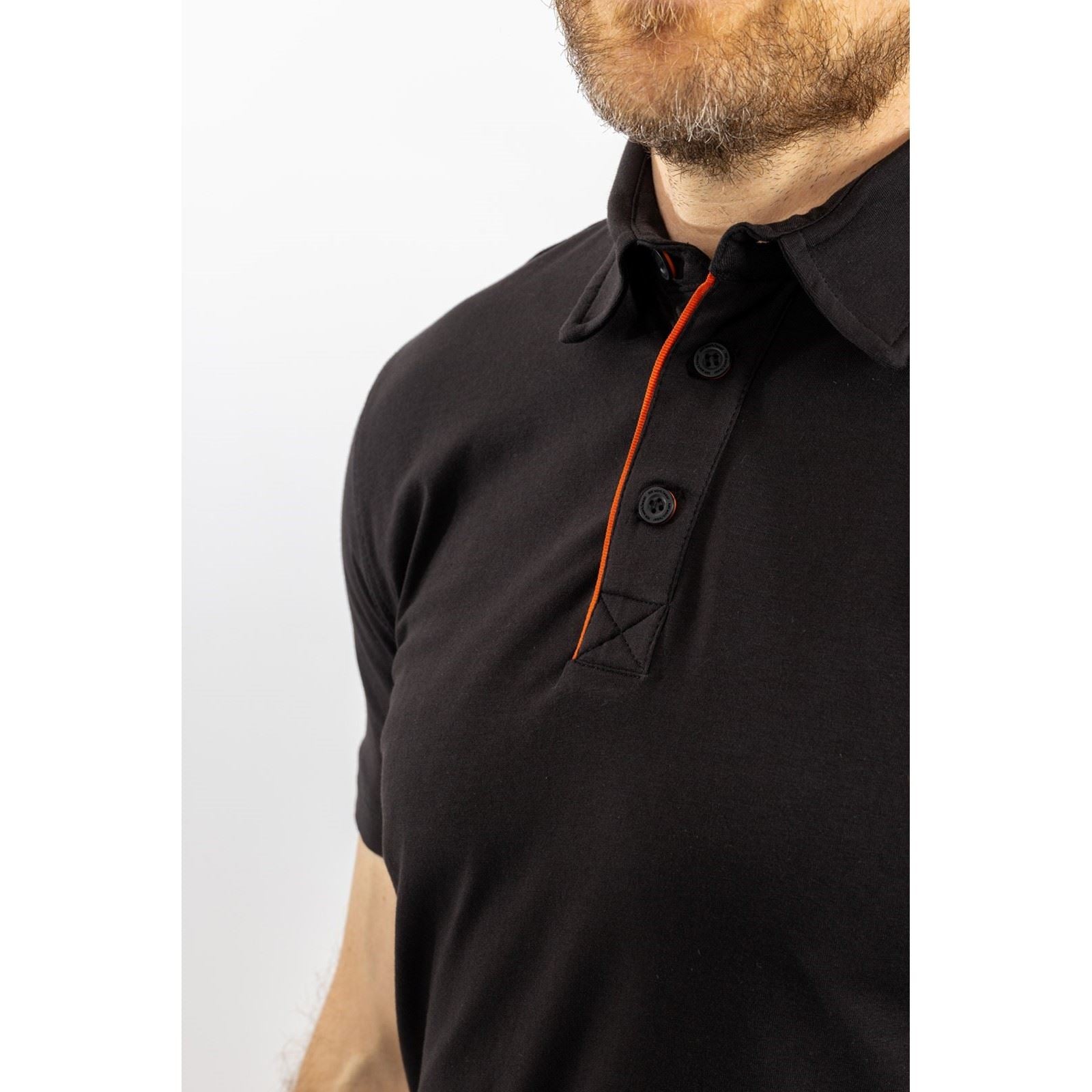 Helly Hansen Workwear Kensington Polo Noir En Coton Pour Homme