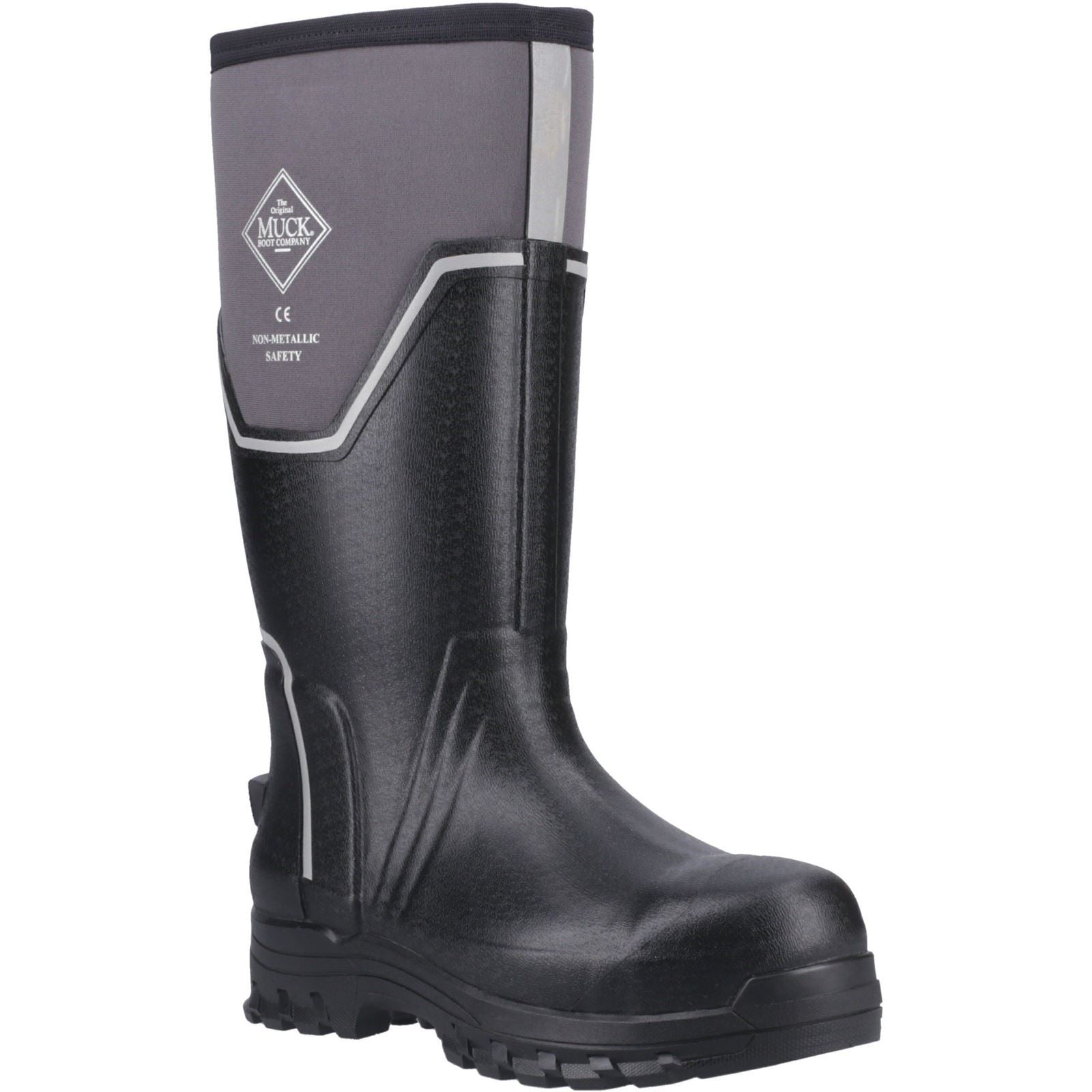 Muck Boots Grit S5 Bottes En Caoutchouc Pour Homme Noir/gris