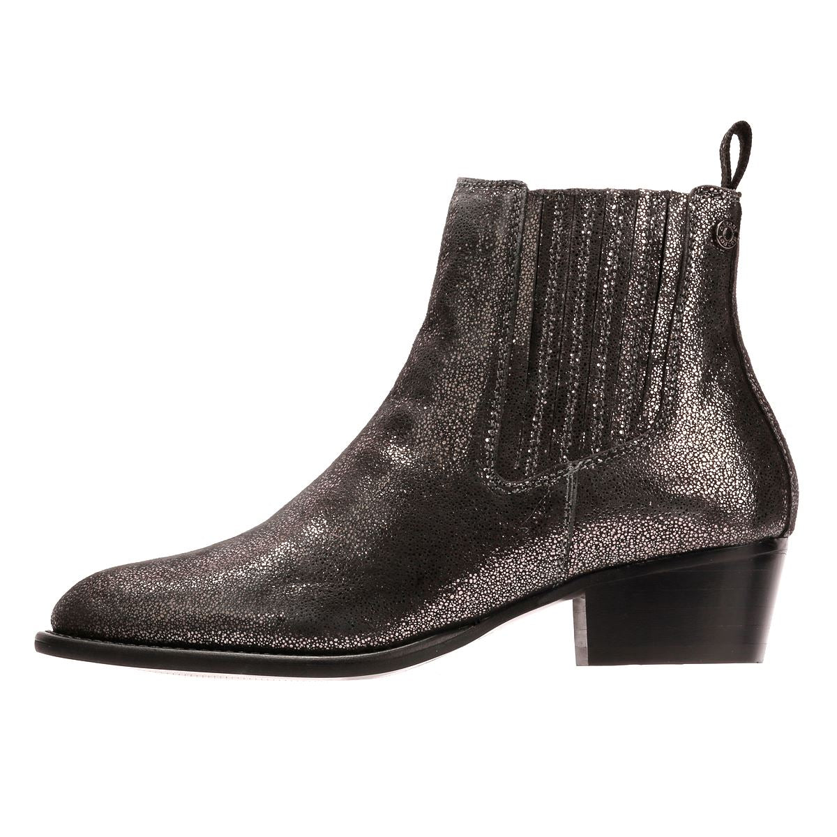 Osprey London The Janey Bottes Grises En Cuir Pour Femmes
