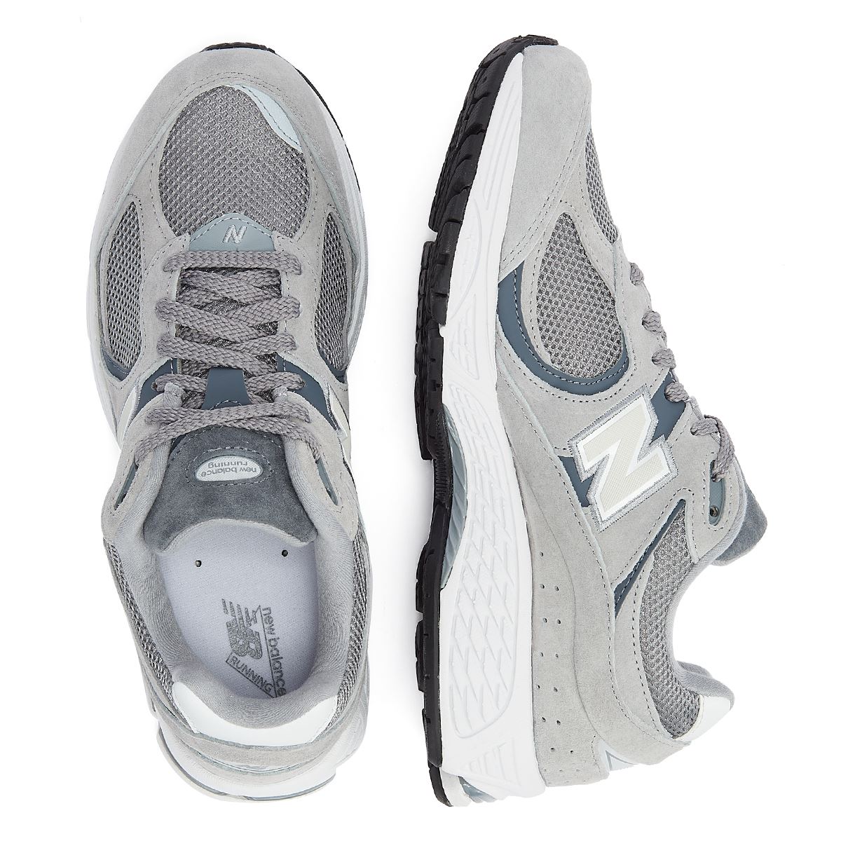 New Balance 2002 Chaussures De Sport En Daim Gris Acier