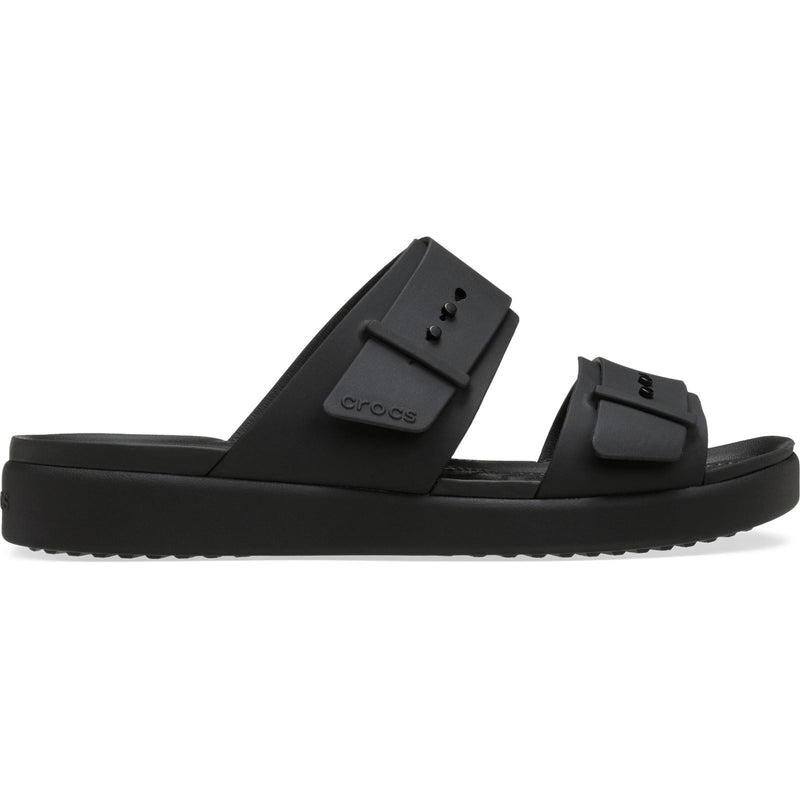 Crocs Brooklyn Buckle Sandales Noires Pour Femmes