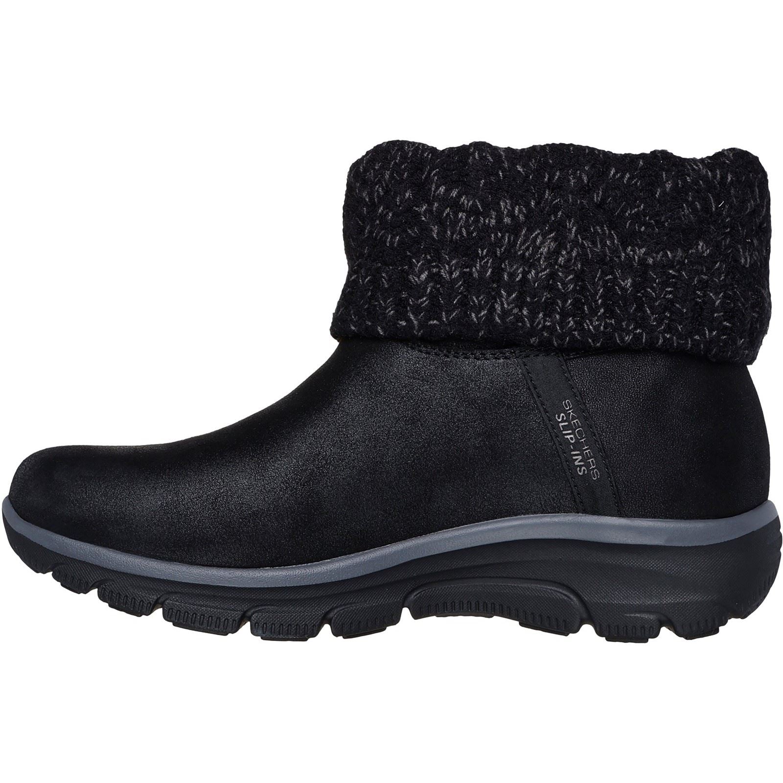Skechers Easy Going Cozy Weather 2 Bottes D'Hiver Noires Pour Femmes En Textile