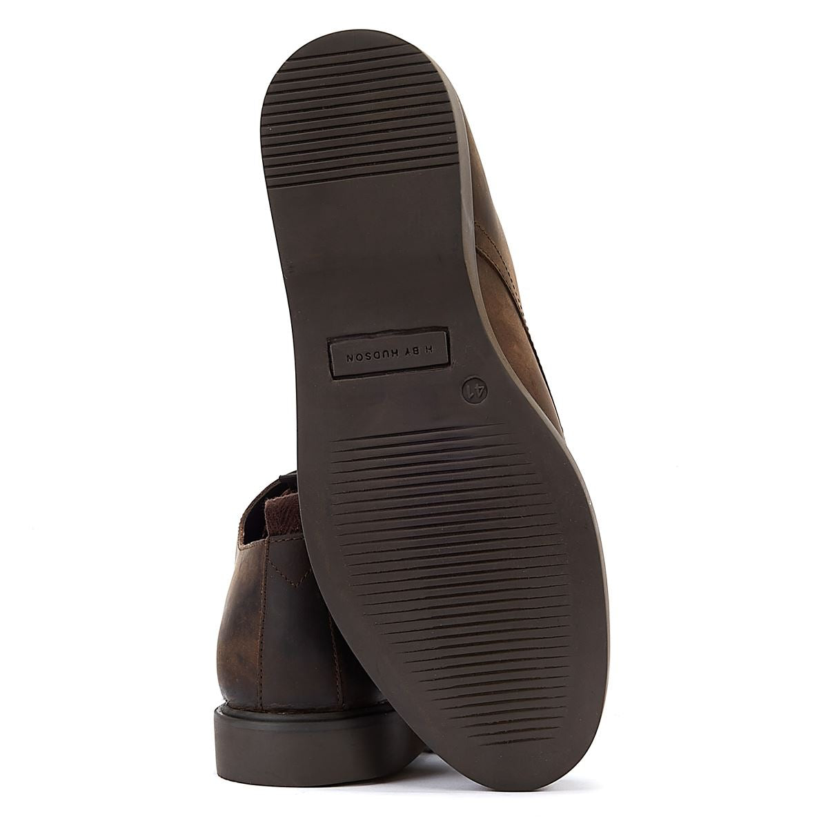 Hudson Chaussures À Lacets Marron En Cuir Fou Pour Hommes De Barnstable