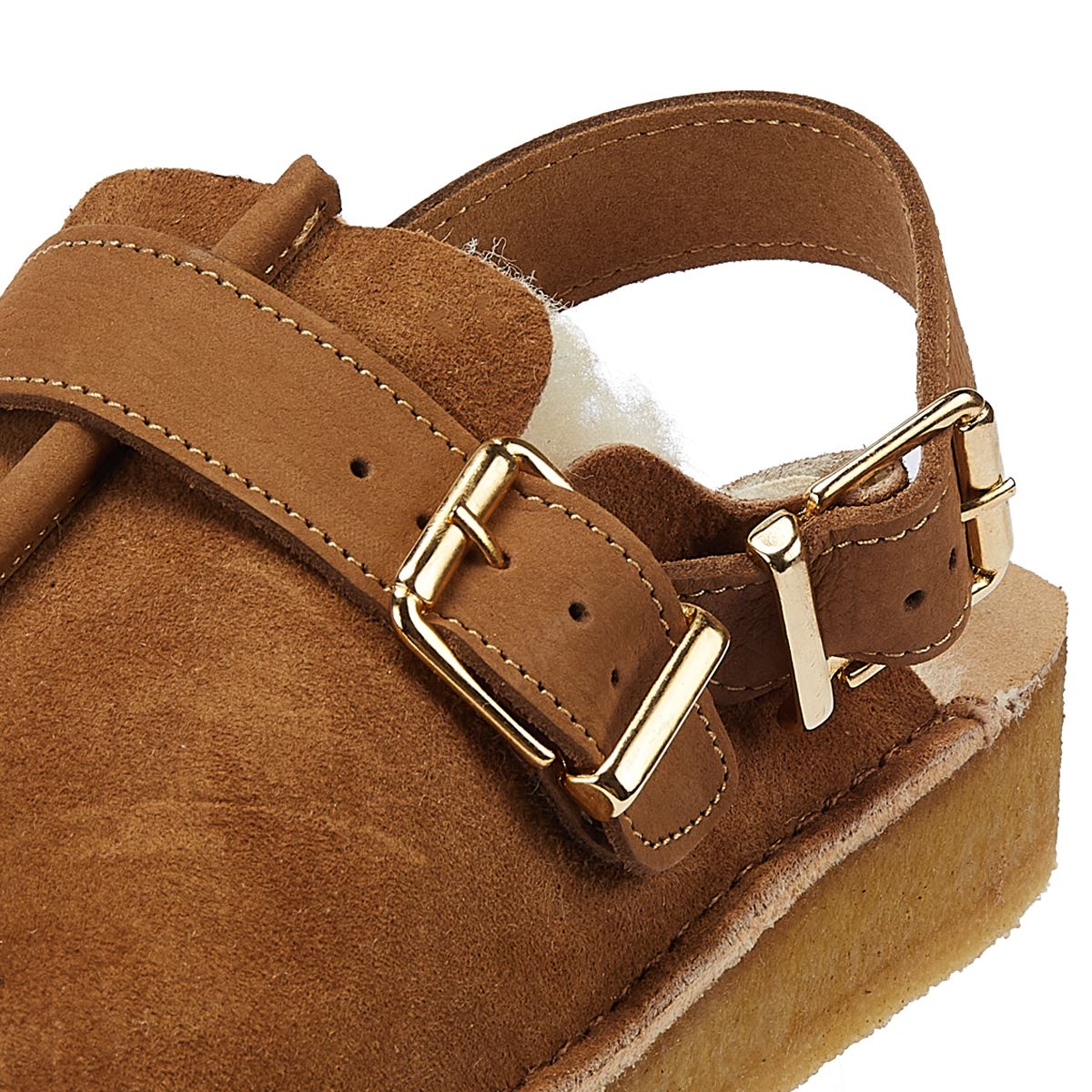 Clarks Originals Trek Mule Sling Doublée Pour Femmes Chaussures Confort Caramel