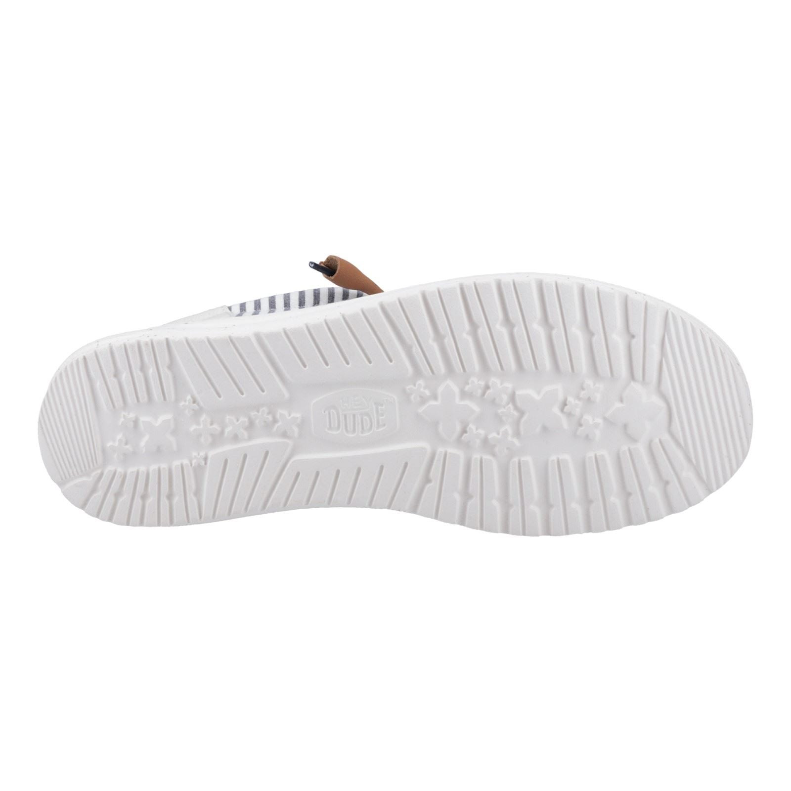 HEYDUDE Wally Funk Nu Prep Chaussures Mocassins En Coton Pour Homme En Bleu Princess/Bois Cendré