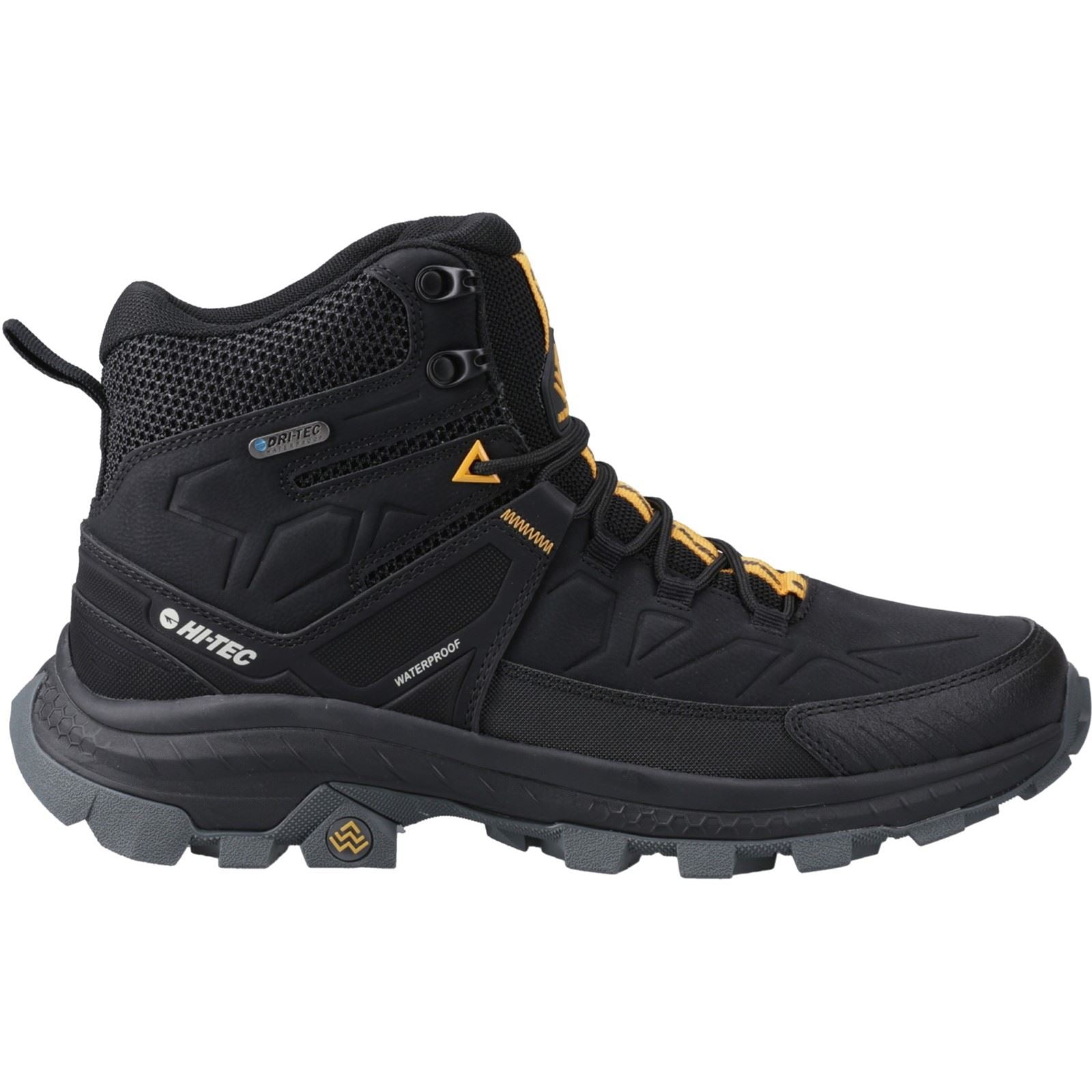 Hi-Tec Rainier Chaussures De Randonnée Noires Pour Homme En Polyester