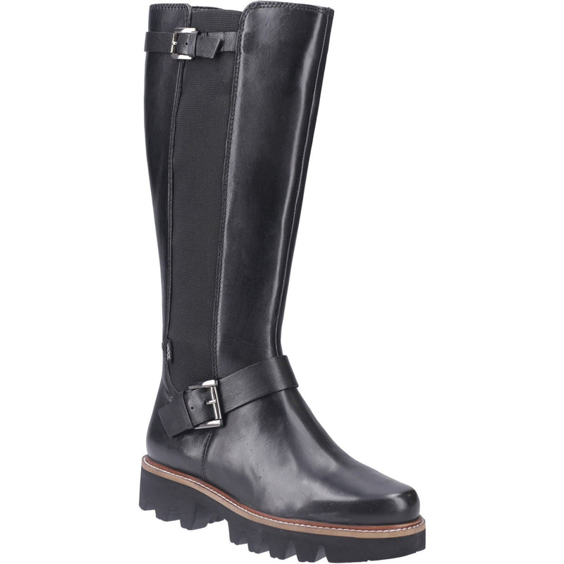 Pod Aleena Bottes Noires Pour Femmes En Simili Cuir