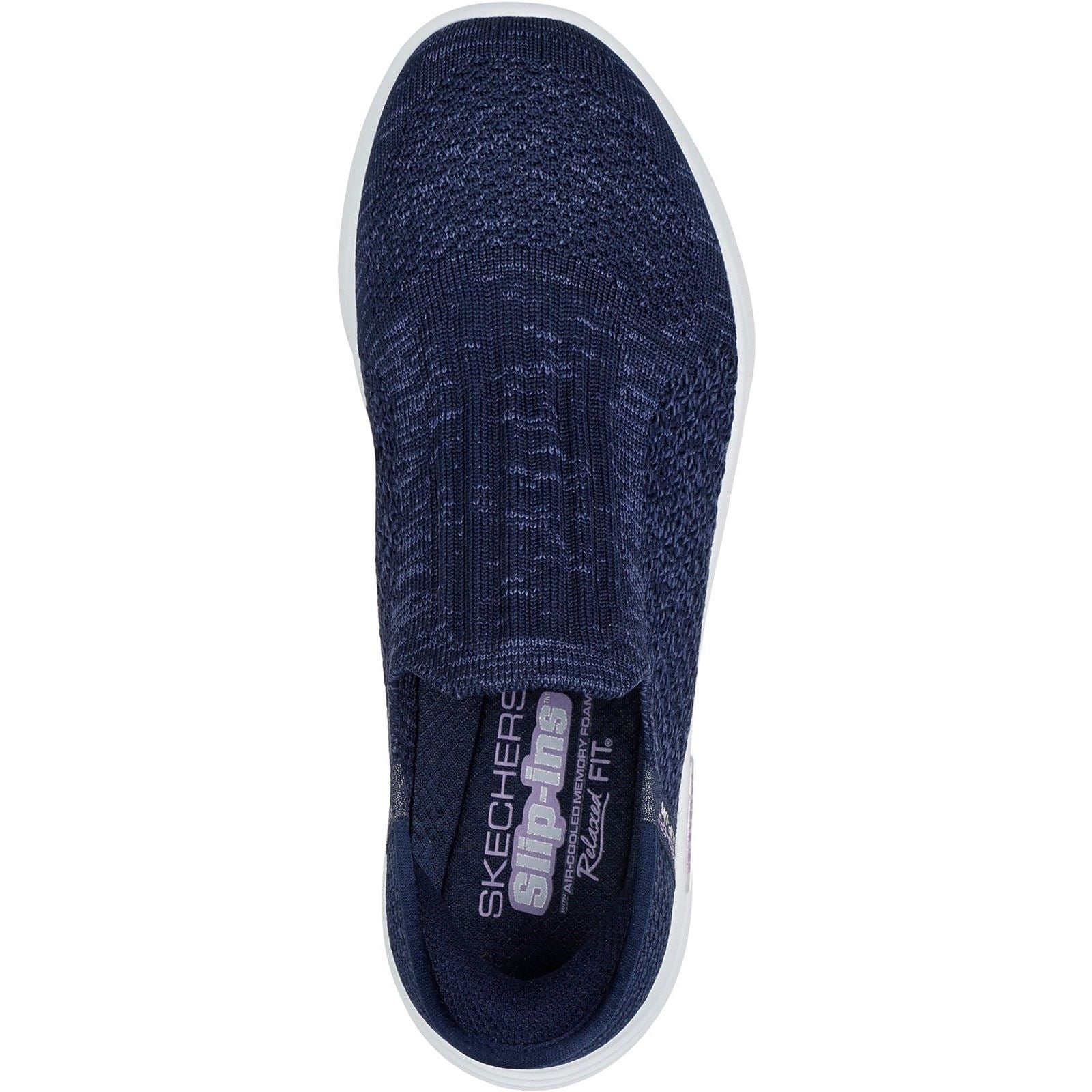 Skechers Relaxed Fit Sport Baskets En Synthétique Pour Femme, Couleur Marine