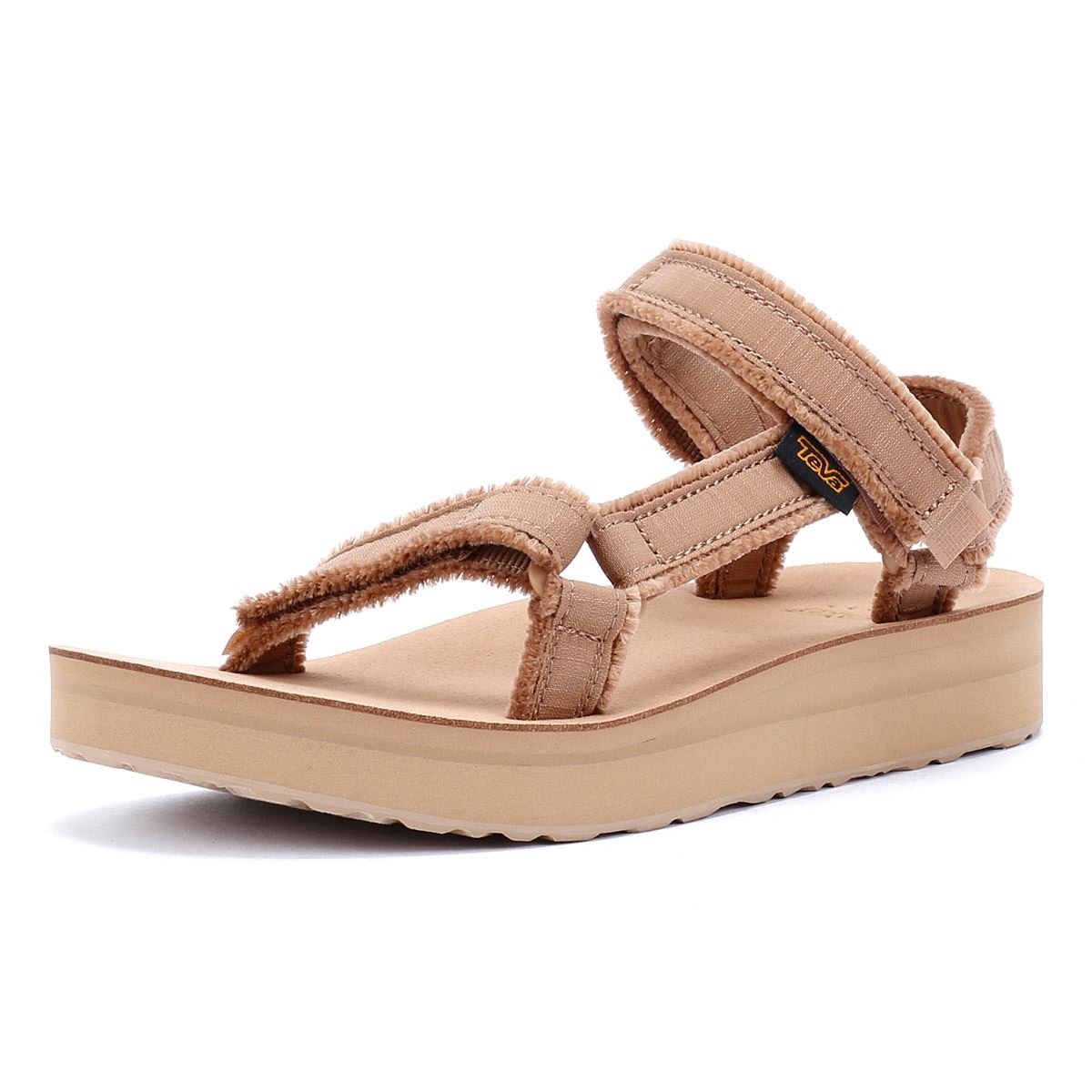 Teva Midform Universal Sandales Beige Pour Femme En Toile
