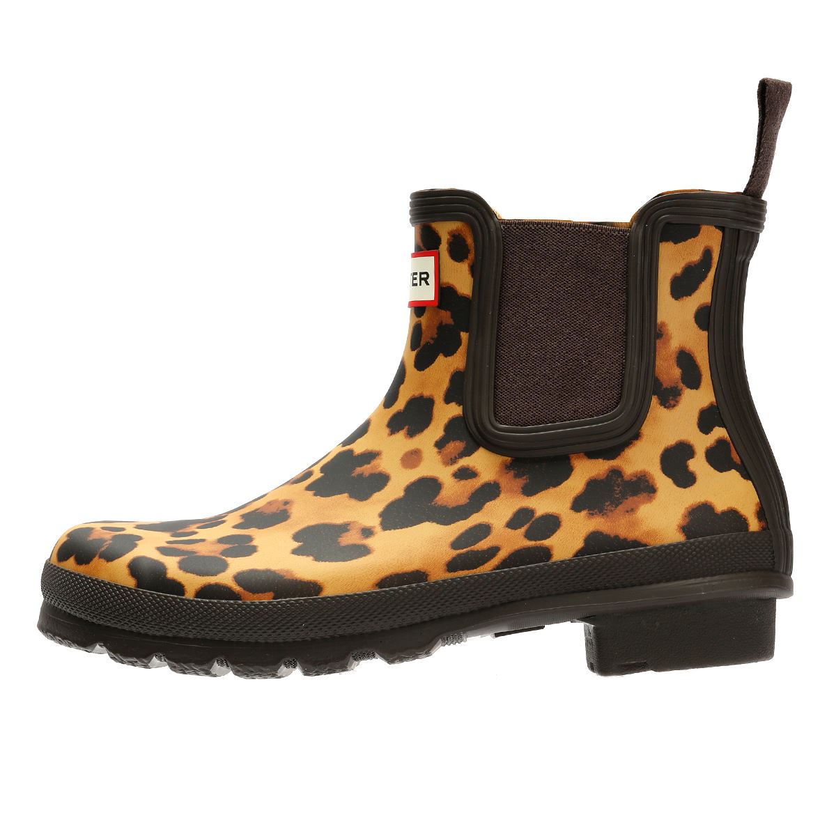 Hunter Original Chelsea Bottes En Caoutchouc Brunes Pour Femmes