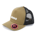 Boss Marsel Trucker Casquettes Marron En Coton Pour Hommes