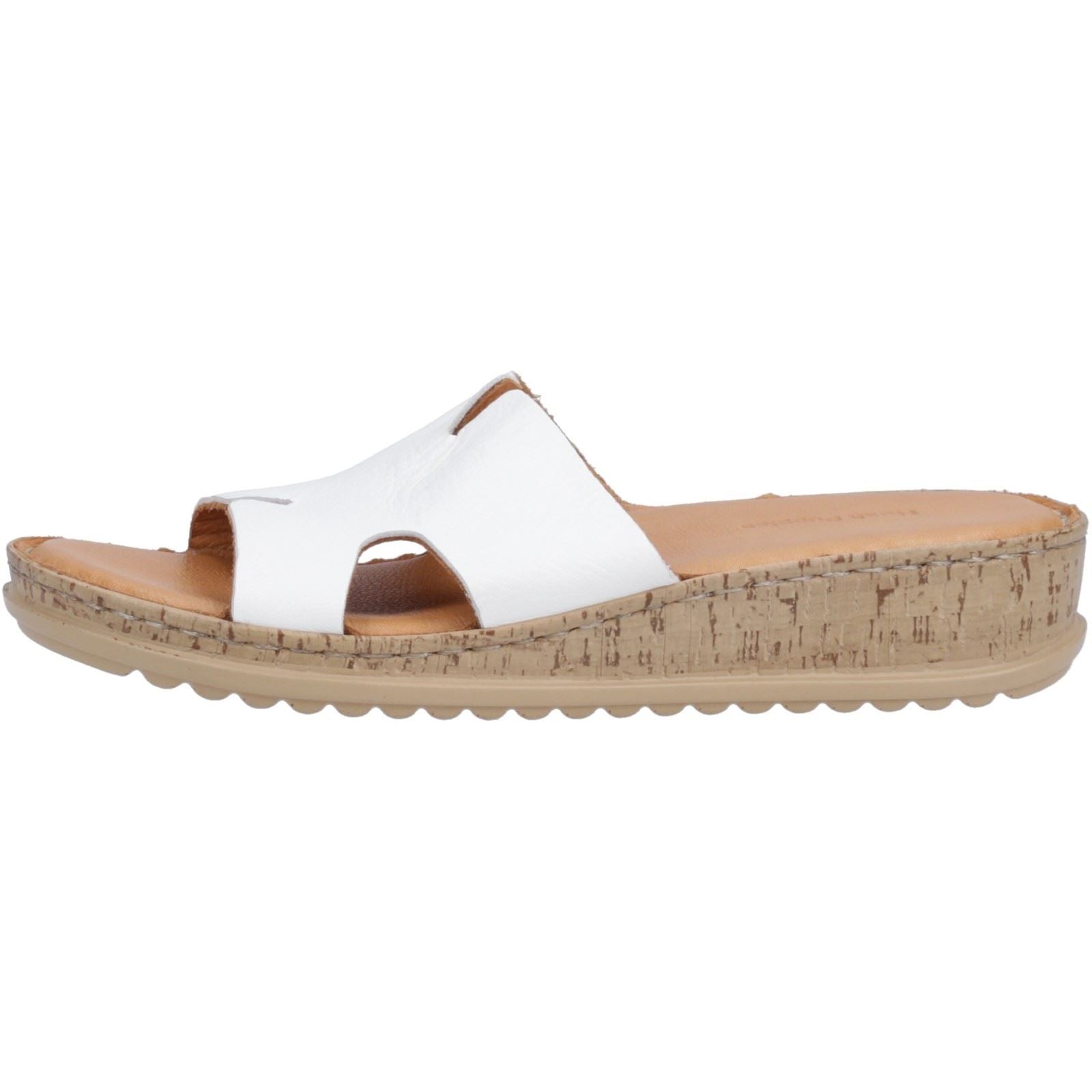Hush Puppies Eloise Sandales Blanches En Cuir Pour Femme