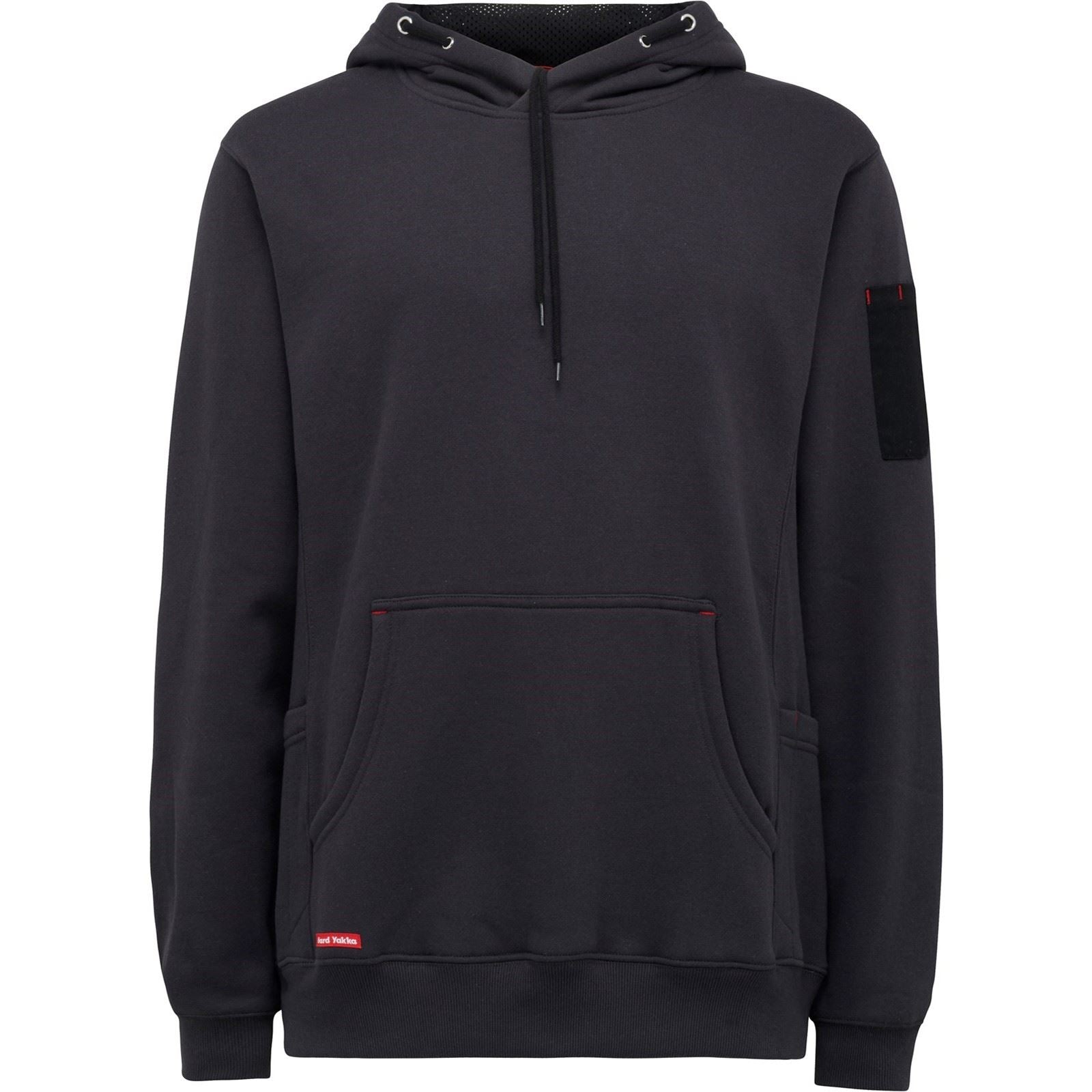 Hard Yakka Brushed Fleece Sweat À Capuche Gris En Polyester Pour Homme