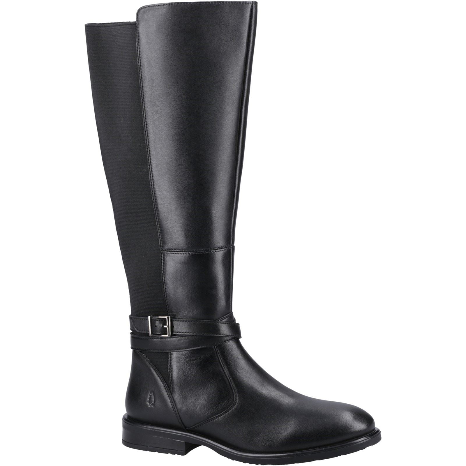 Hush Puppies Victoria Bottes En Cuir Noires Pour Femmes