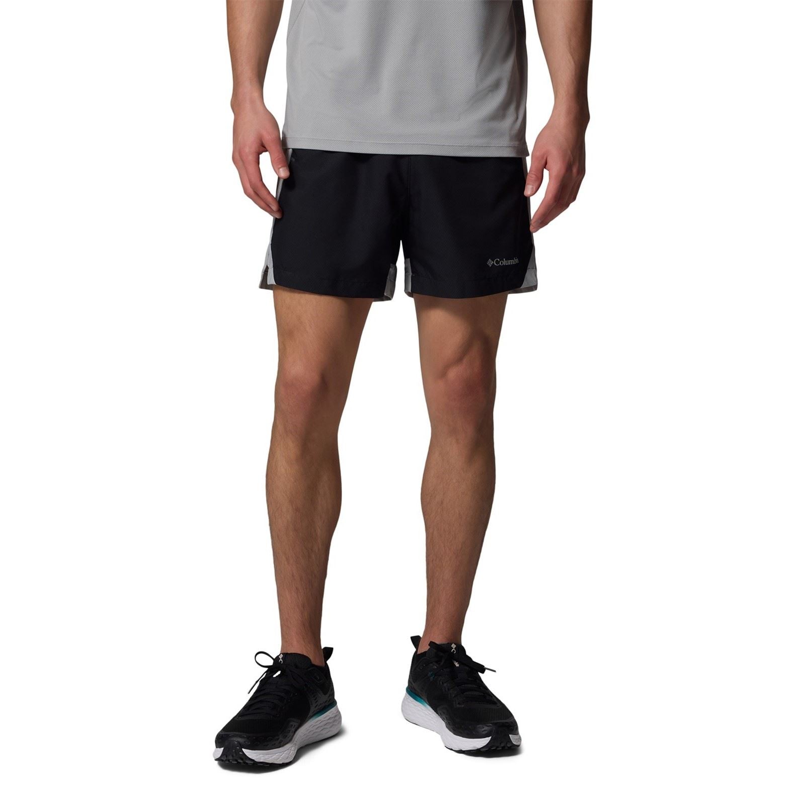 Columbia Three Pitch Shorts De Sport Actifs Pour Hommes En Polyester Noirs